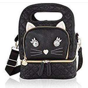 Betsey Johnson Cat Lunch Bag/Tote